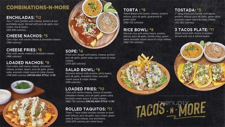 Tacos-N-More - Henderson, NV menu_pic