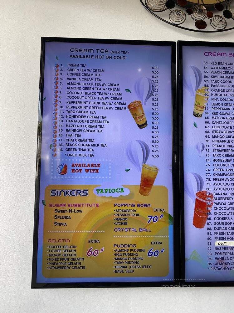 Tealicious Cafe - San Antonio, TX menu_pic