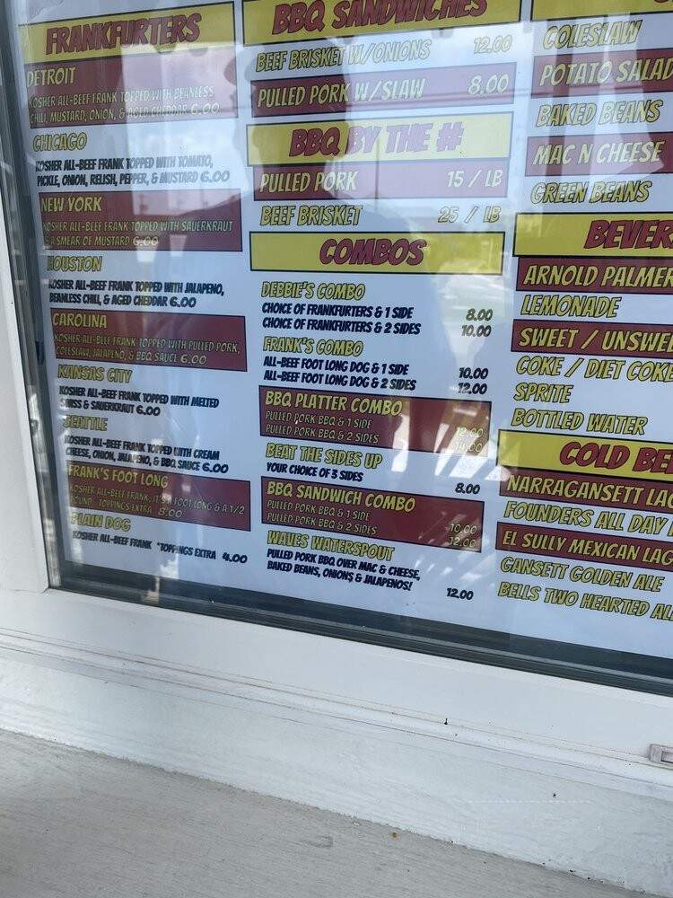 Uncle Frank's OBX - Waves, NC menu_pic