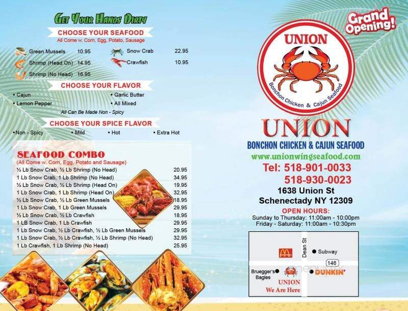 Union Bonchon Chicken & Cajun Seafood - Schenectady, NY menu_pic