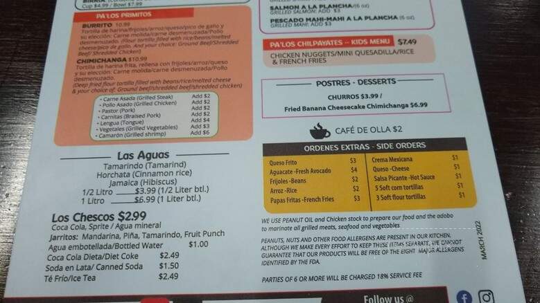 Fonda Familiar - Homestead, FL menu_pic