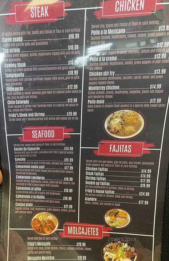 Fridas House Mexican Food - Gillette, WY menu_pic
