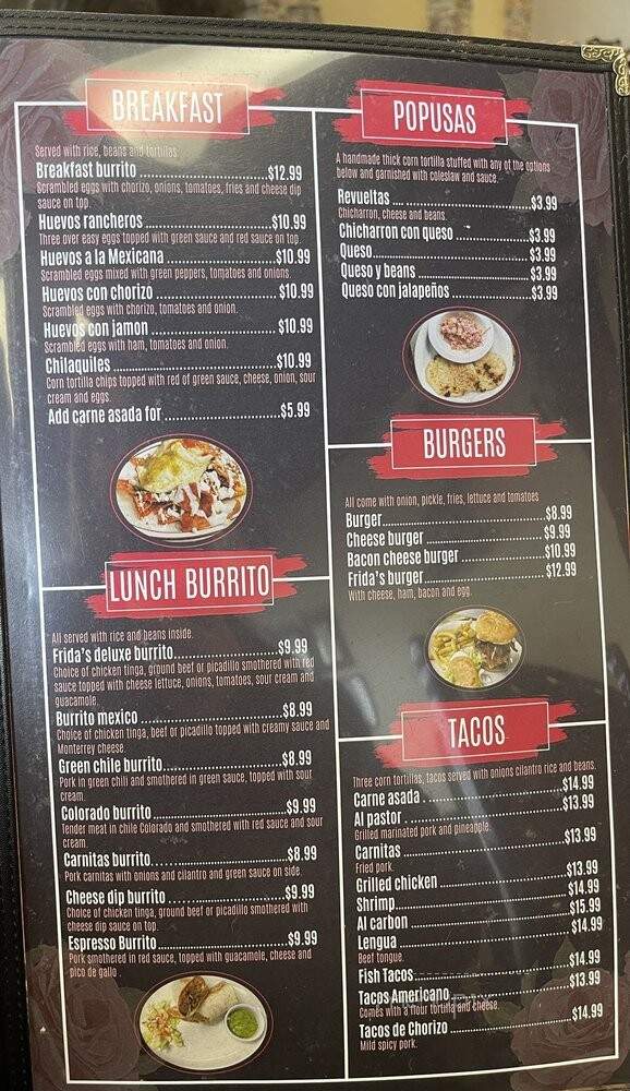 Fridas House Mexican Food - Gillette, WY menu_pic