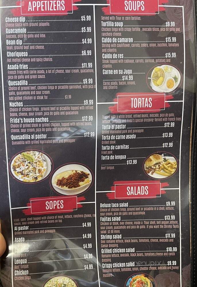 Fridas House Mexican Food - Gillette, WY menu_pic