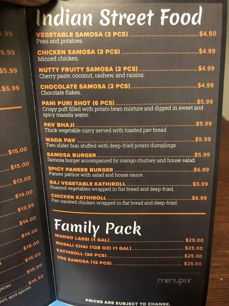 Raj Express Indian Kitchen - Overland Park, KS menu_pic