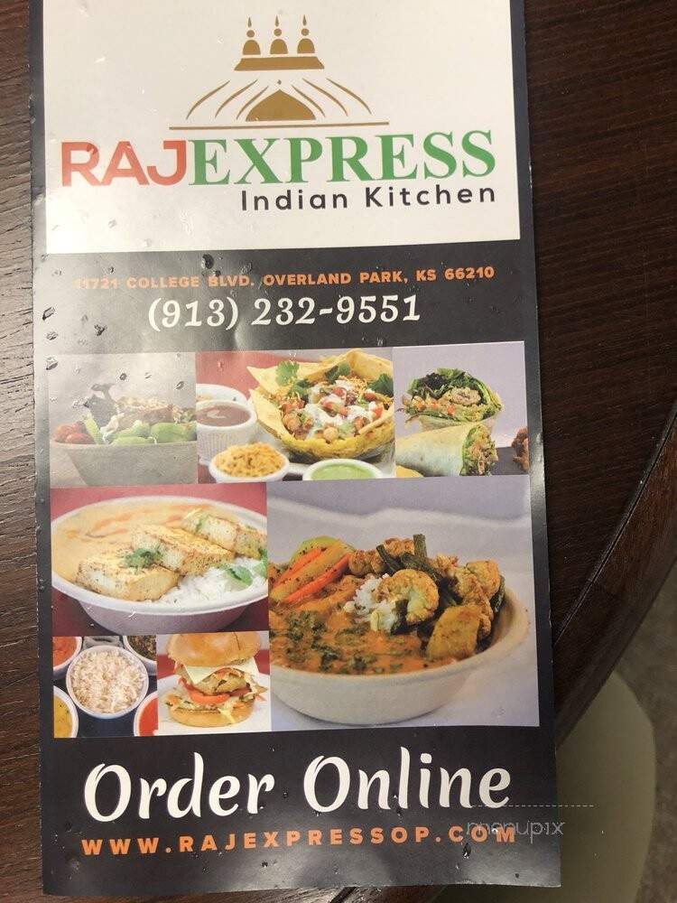 Raj Express Indian Kitchen - Overland Park, KS menu_pic