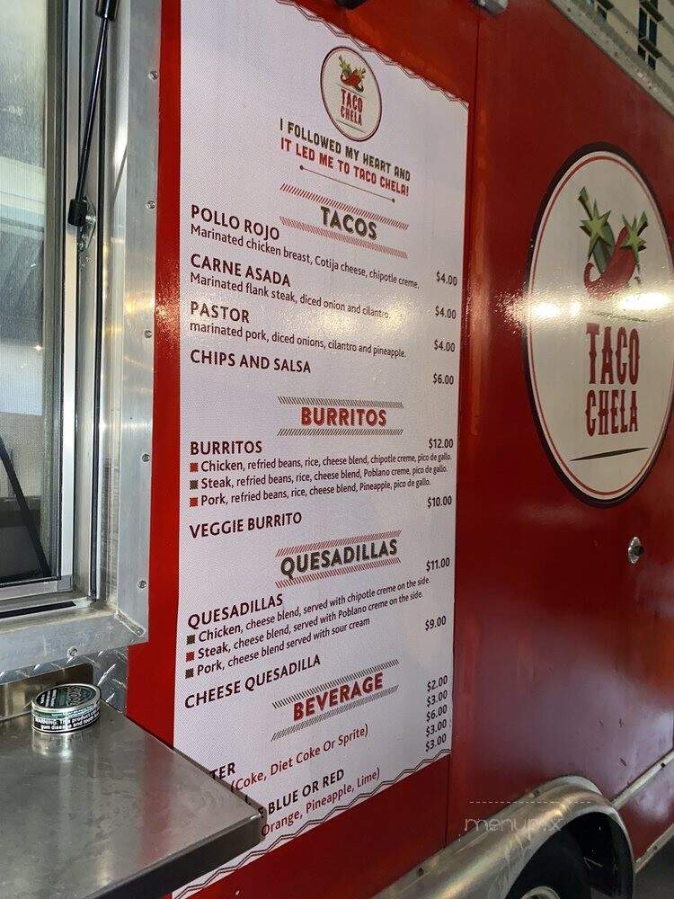 Taco Chela - Nashville, TN menu_pic