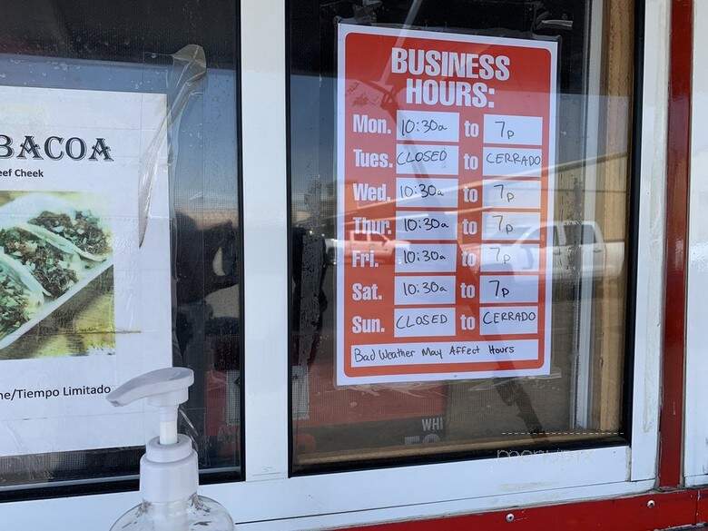 Tacos El Sauz - Burleson, TX menu_pic