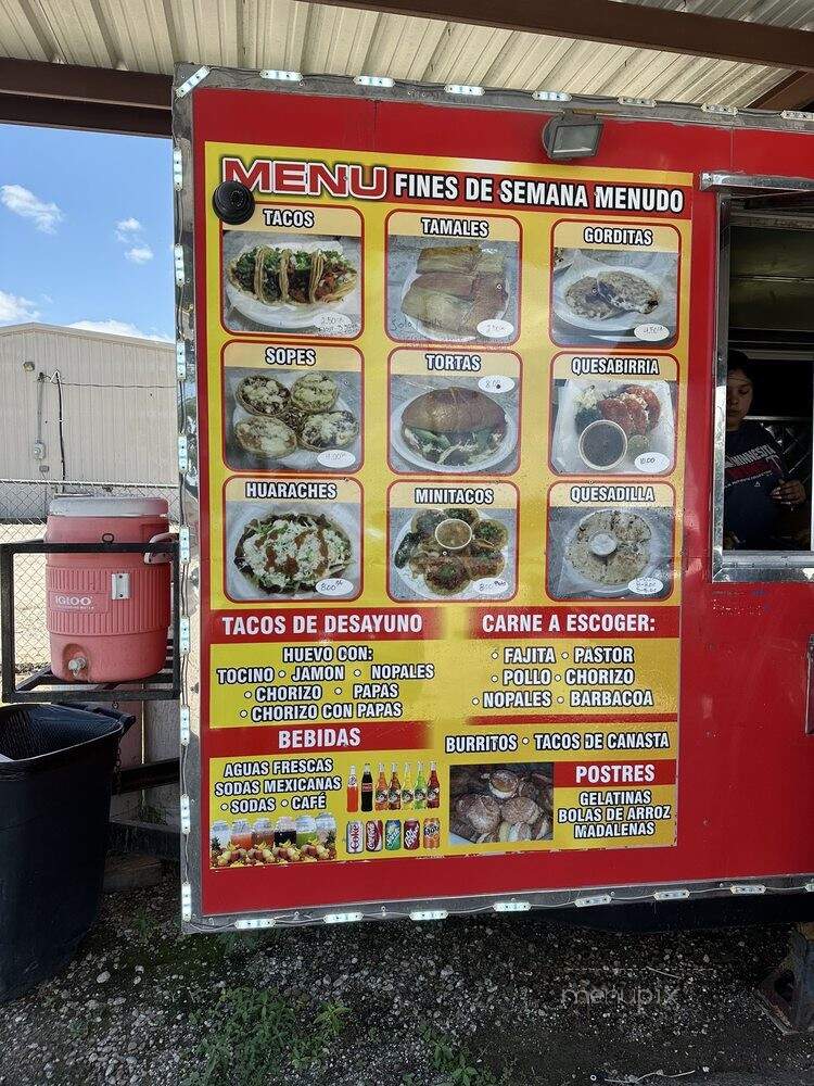 Tacos Y Tamales Rossy - Fresno, TX menu_pic