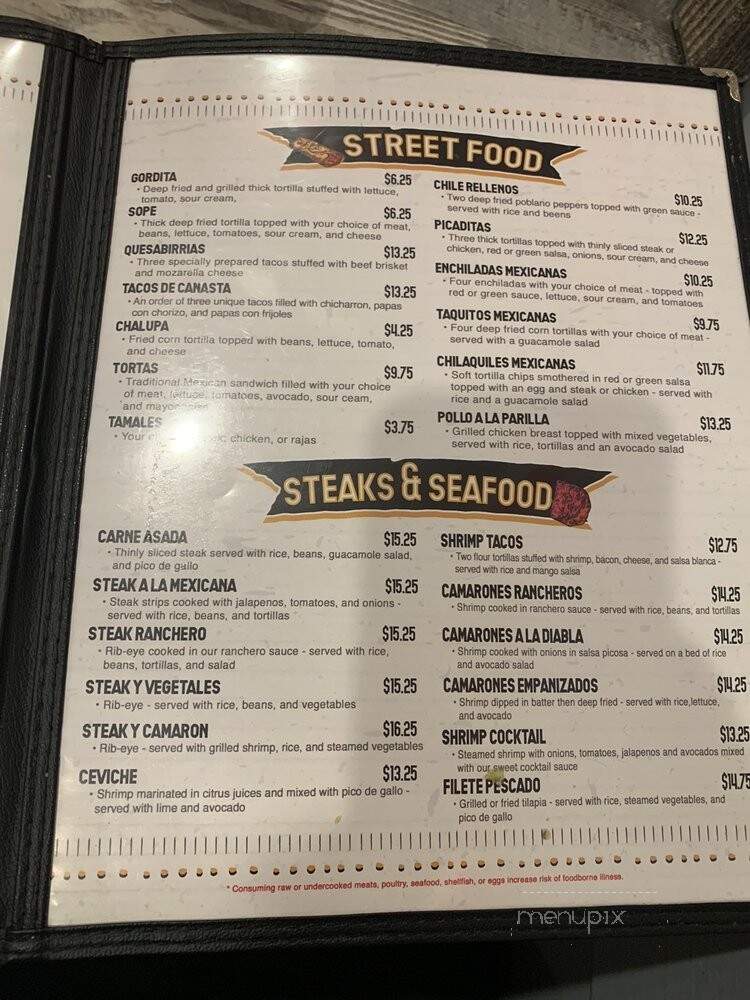 Taqueria El Sol - Metter, GA menu_pic