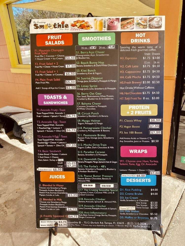 The Cruising Smoothie - Tampa, FL menu_pic