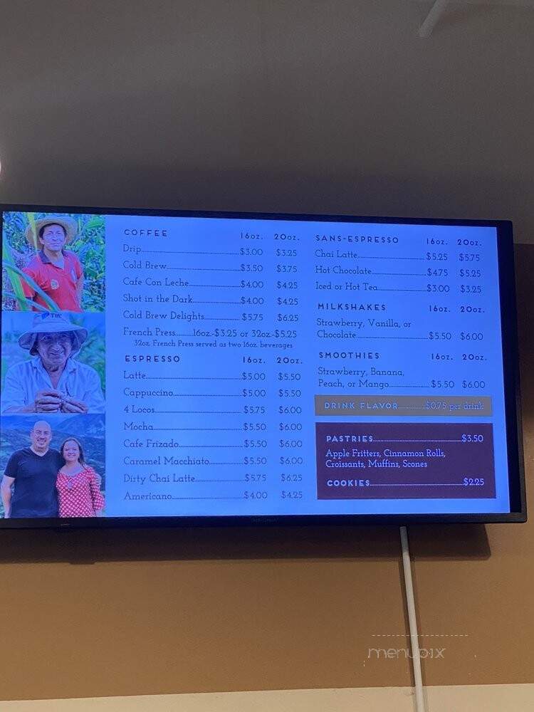 Z Beans Coffee - Macon, GA menu_pic