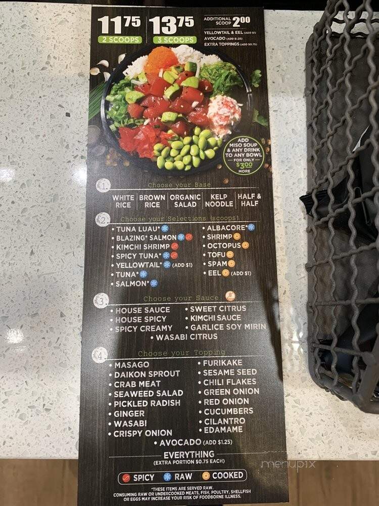 Ahipoki - Northridge, CA menu_pic