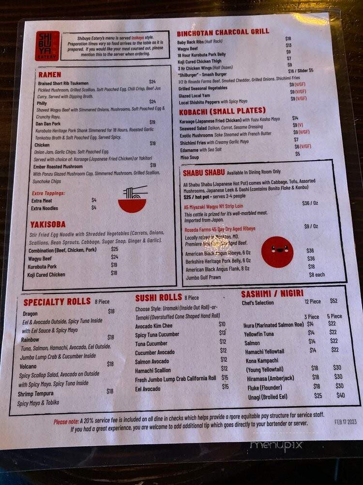 Death Punch - Washington, DC menu_pic