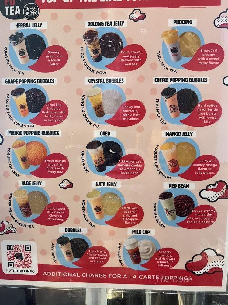 Kung Fu Tea - East Norriton, PA menu_pic
