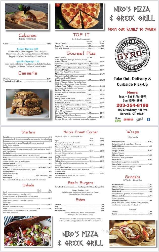 Niko's Pizza & Greek Grill - Norwalk, CT