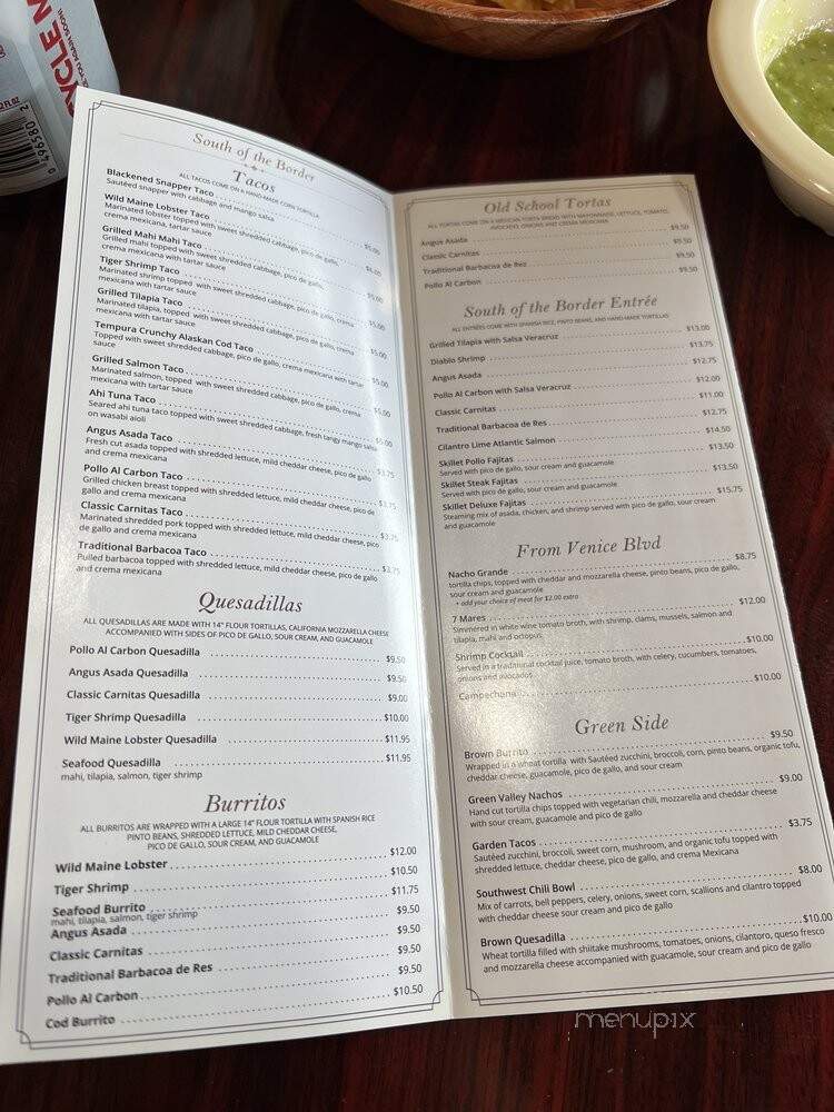 RJM Mexican Grill - Los Angeles, CA menu_pic
