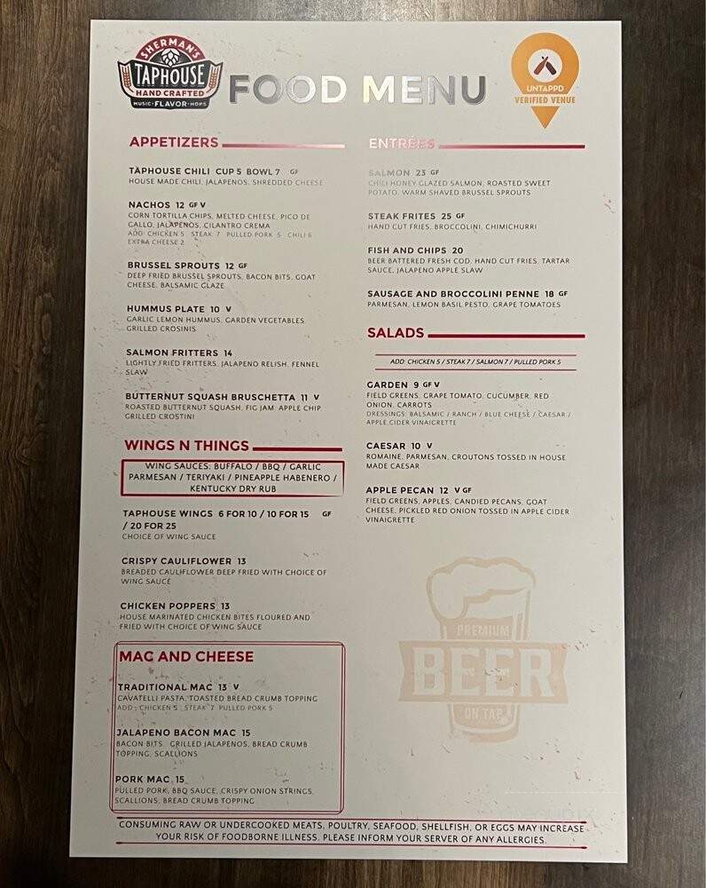 Sherman's Taphouse - Burlington, CT