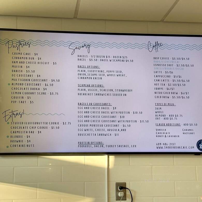 Shorebreak Cafe - Sea Isle City, NJ menu_pic