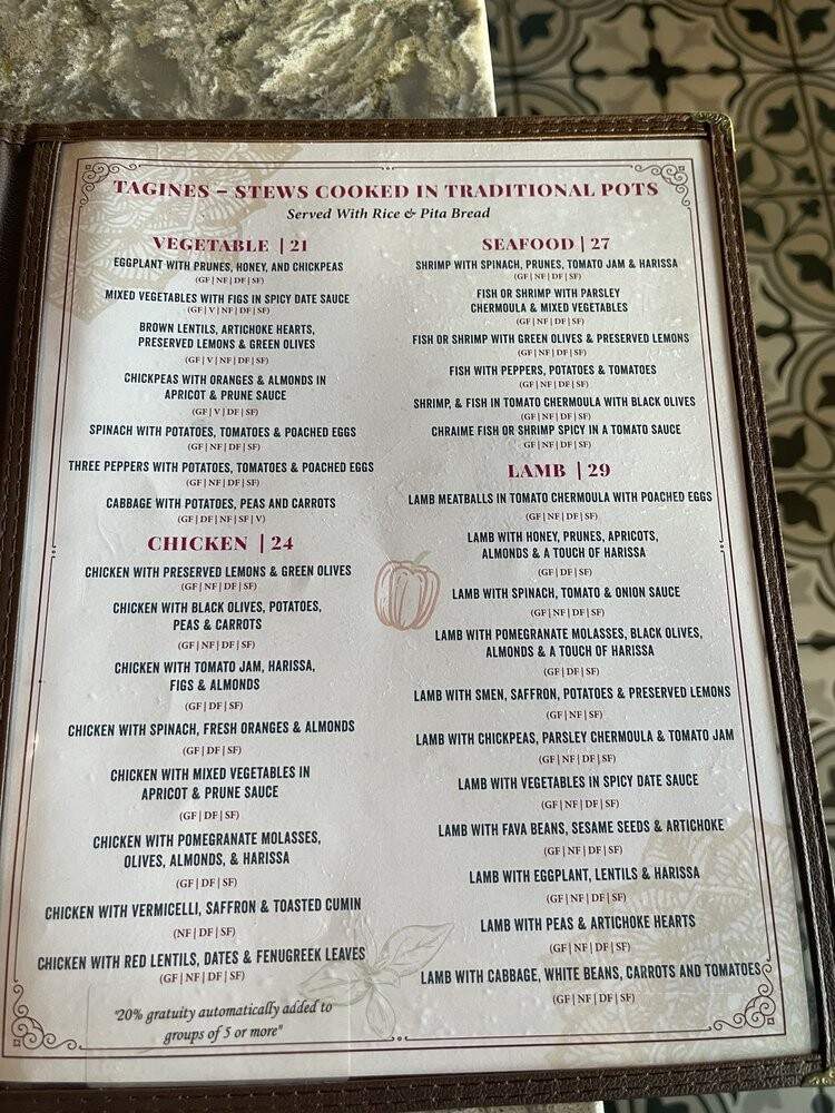 Tara Kitchen - Albany, NY menu_pic