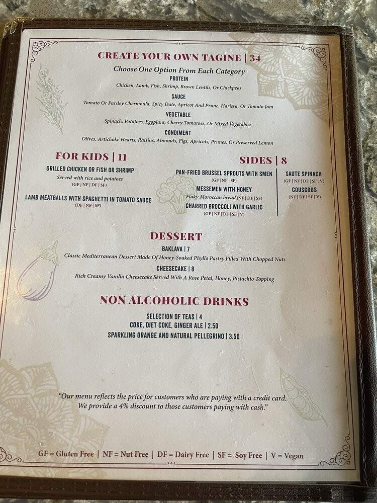 Tara Kitchen - Albany, NY menu_pic