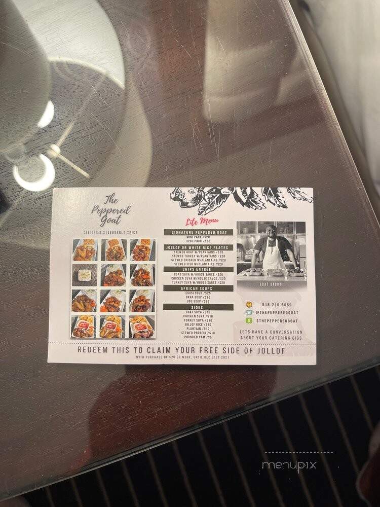The Peppered Goat - Van Nuys, CA menu_pic