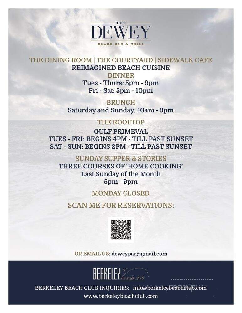 Berkeley Beach Club - St. Pete Beach, FL menu_pic