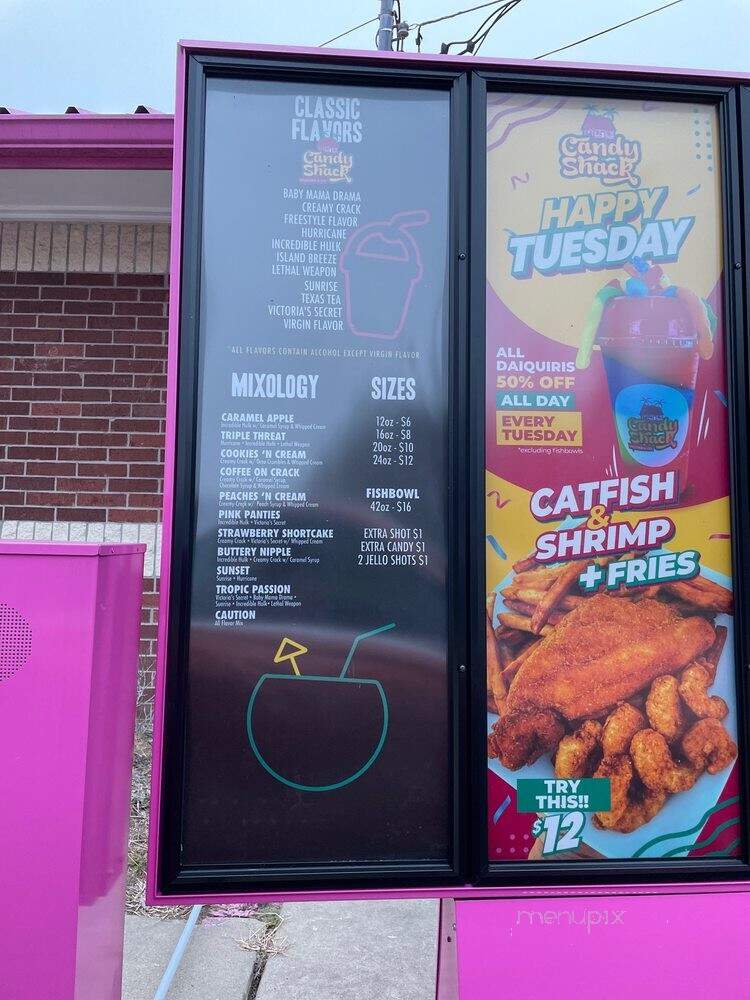 Candy Shack Daquiris - Houston, TX menu_pic