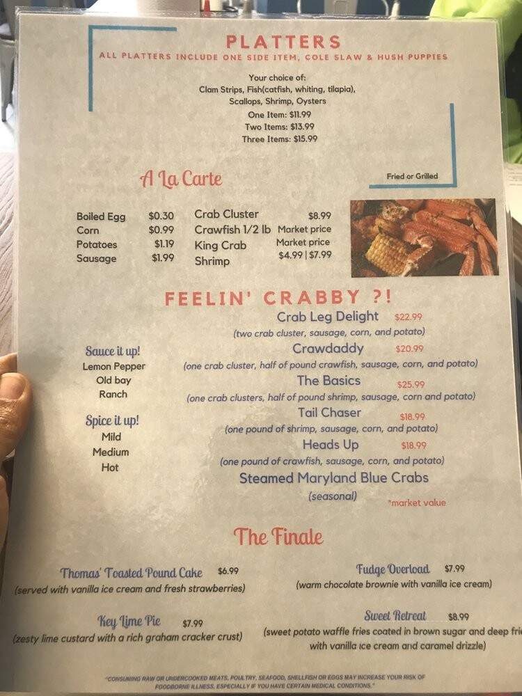 Frankie's Crab Shack - Huntsville, AL menu_pic