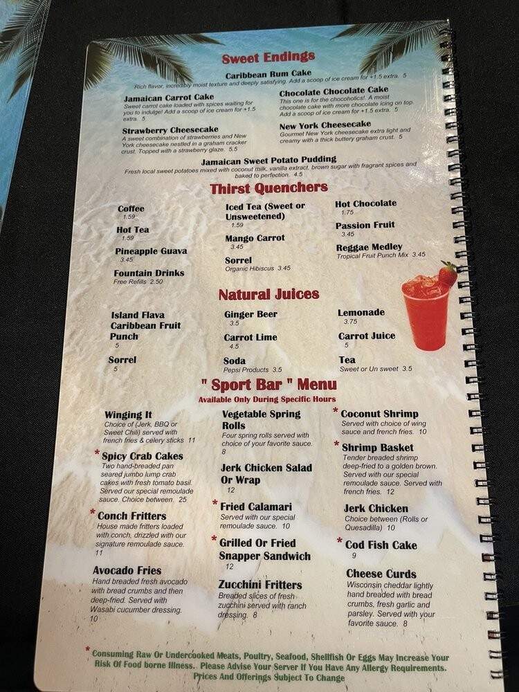 Island Flava Restaurant & Lounge - Fayetteville, NC menu_pic