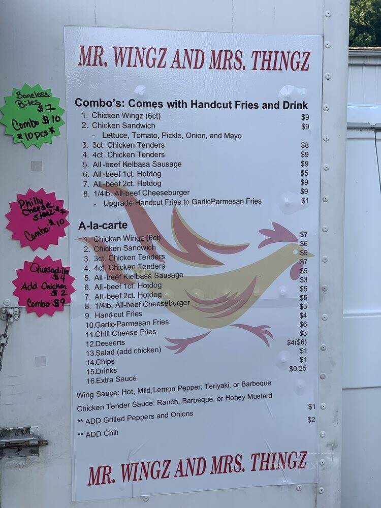 Mr. Wingz and Mrs. Thingz - Durham, NC menu_pic