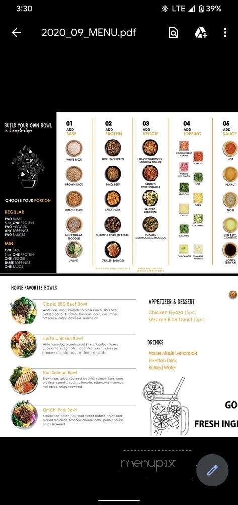 ON + ON Kitchen - Culver City, CA menu_pic