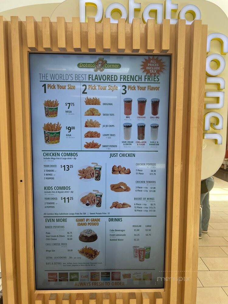 Potato Corner - Cerritos, CA menu_pic