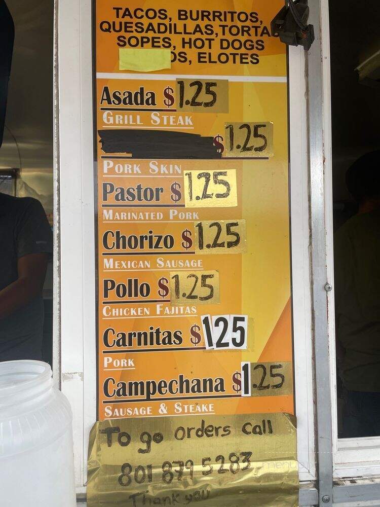 Tacontento - Salt Lake City, UT menu_pic