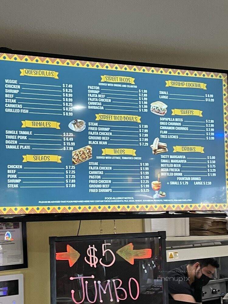 Tasty Casa - McKinney, TX menu_pic