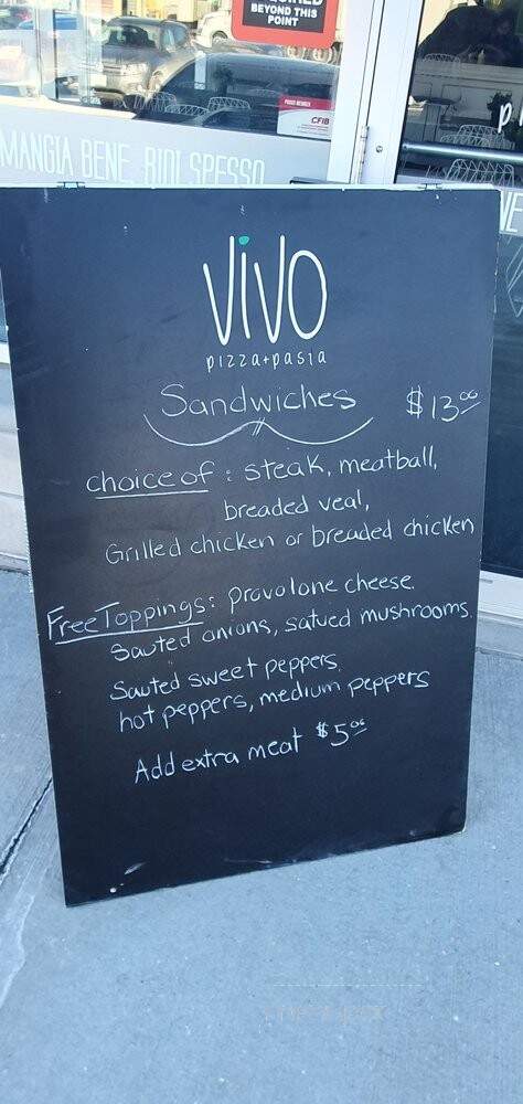 Vivo Pizza + Pasta - Newmarket, ON menu_pic
