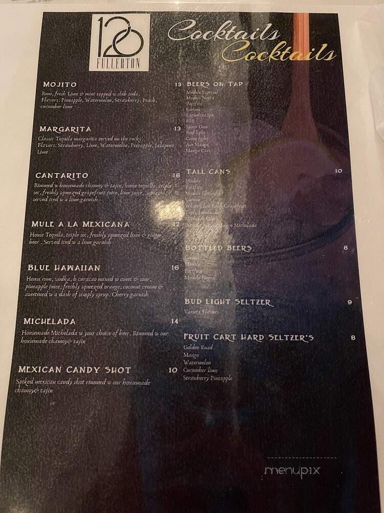 120 Fullerton - Fullerton, CA menu_pic