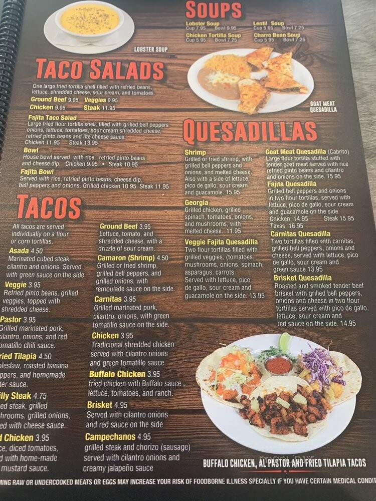 Amigos Mex Grill - Johns Creek, GA menu_pic