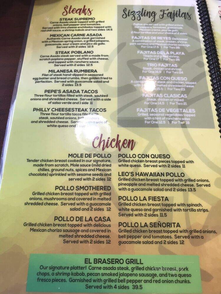 Casa de Reyes Mexican Kitchen - Broken Arrow, OK menu_pic