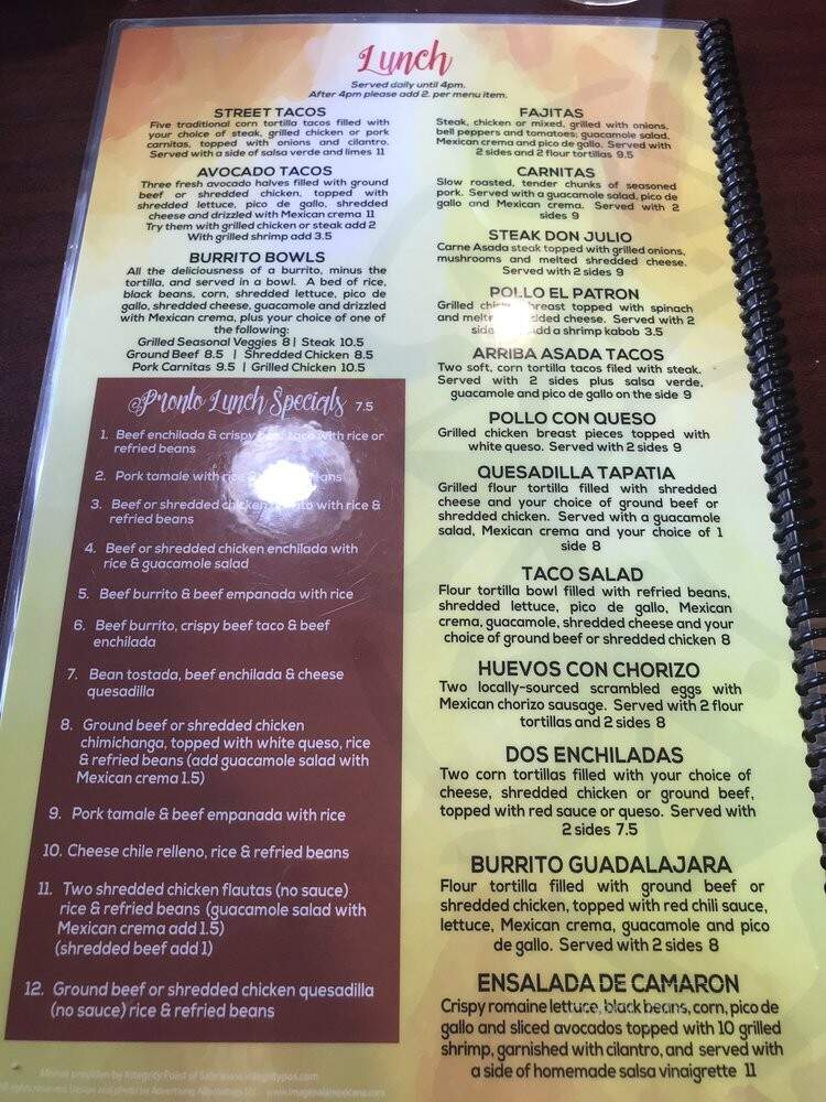 Casa de Reyes Mexican Kitchen - Broken Arrow, OK menu_pic