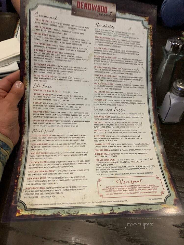 Deadwood Social - Turlock, CA menu_pic