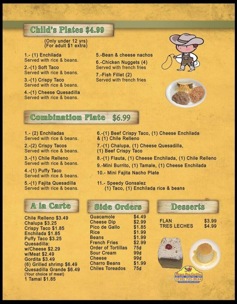 El Bracero - San Antonio, TX menu_pic