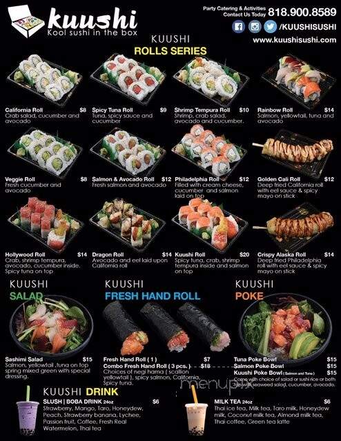 Kuushi Sushi - Los Angeles, CA menu_pic