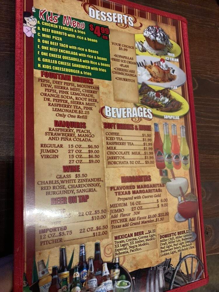 La Cabana Mexican Grill - Ozark, MO menu_pic