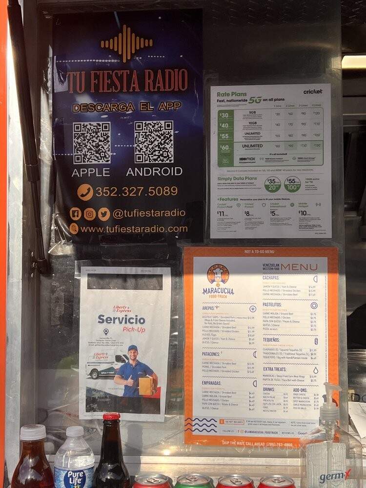 La Maracucha Food Truck - Gainesville, FL menu_pic