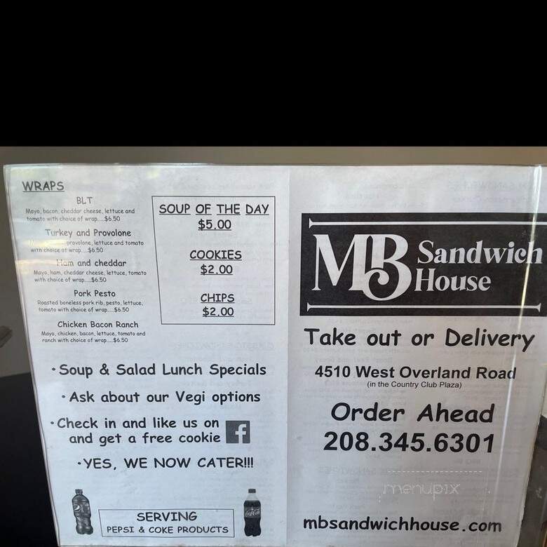 Mb Sandwich House - Boise, ID