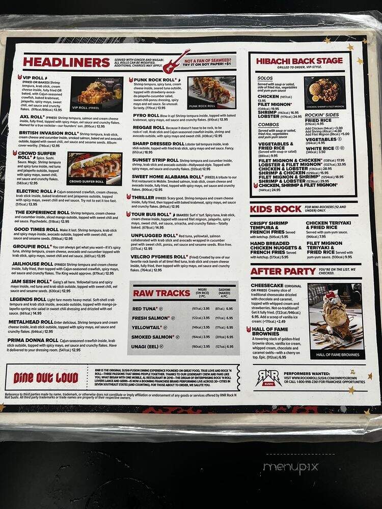 Rock N Roll Sushi - Decatur, AL menu_pic