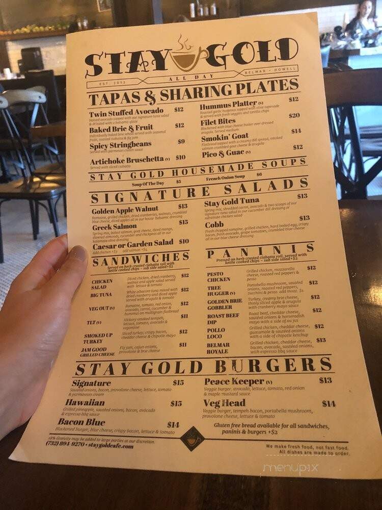 Stay Gold Cafe - Howell, NJ
