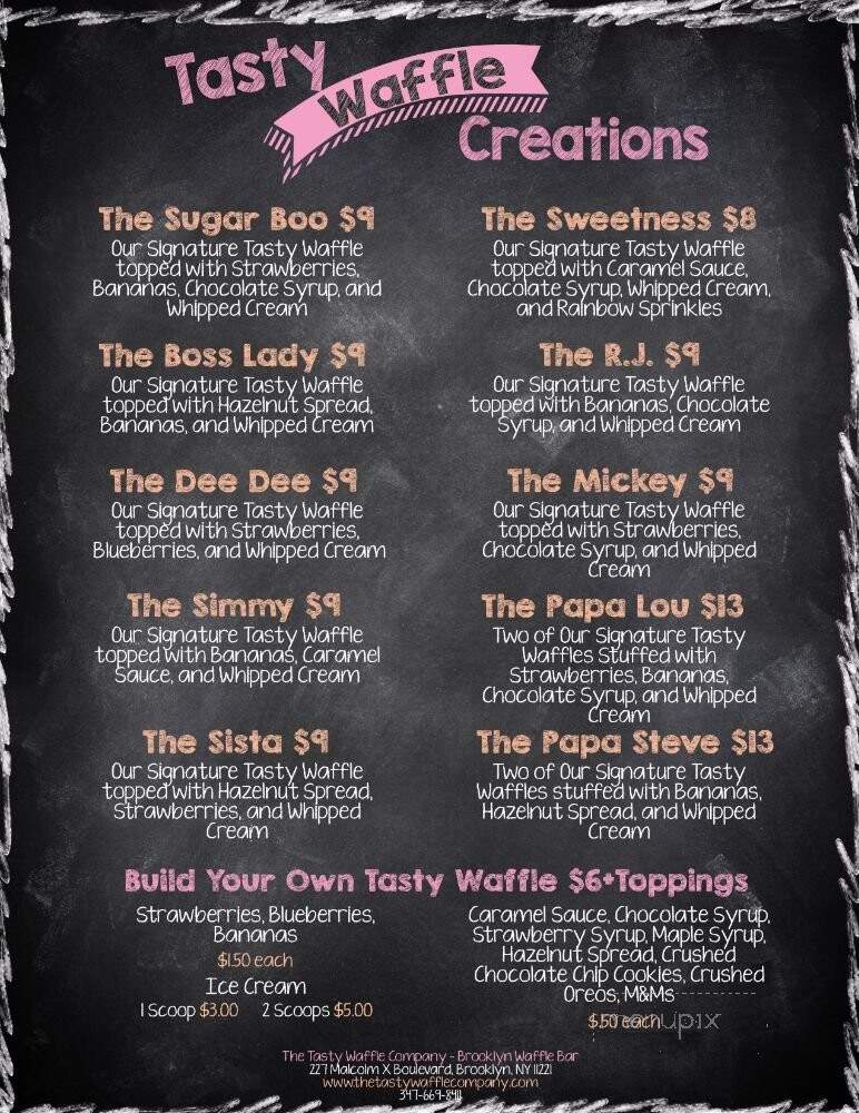 The Tasty Waffle Company - Brooklyn, NY menu_pic