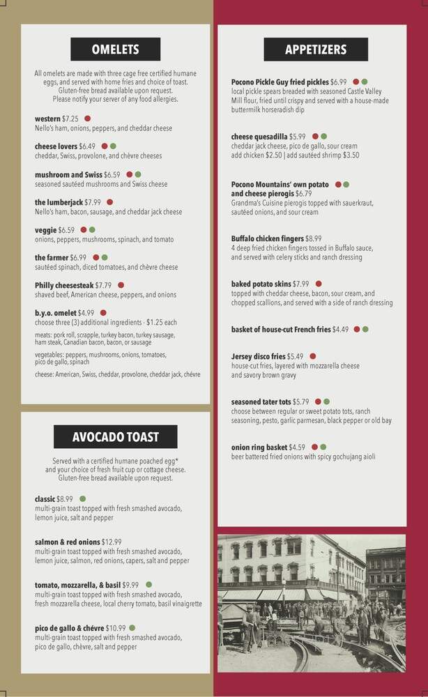 The Trolley Stop - Easton, PA menu_pic